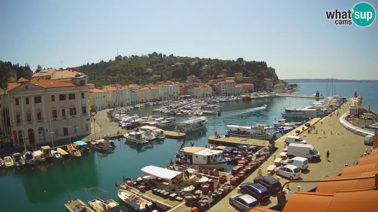 Live-Webcam aus Piran “Mandrač” – Erstaunliche Live-Ansicht von Villa Piranesi