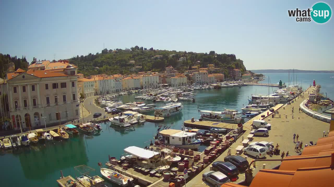 Live-Webcam aus Piran “Mandrač” – Erstaunliche Live-Ansicht von Villa Piranesi