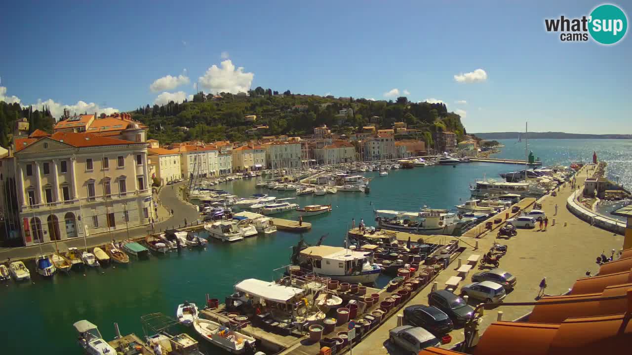 Live webcam da Pirano “Mandrač” – Splendida vista live da Villa Piranesi