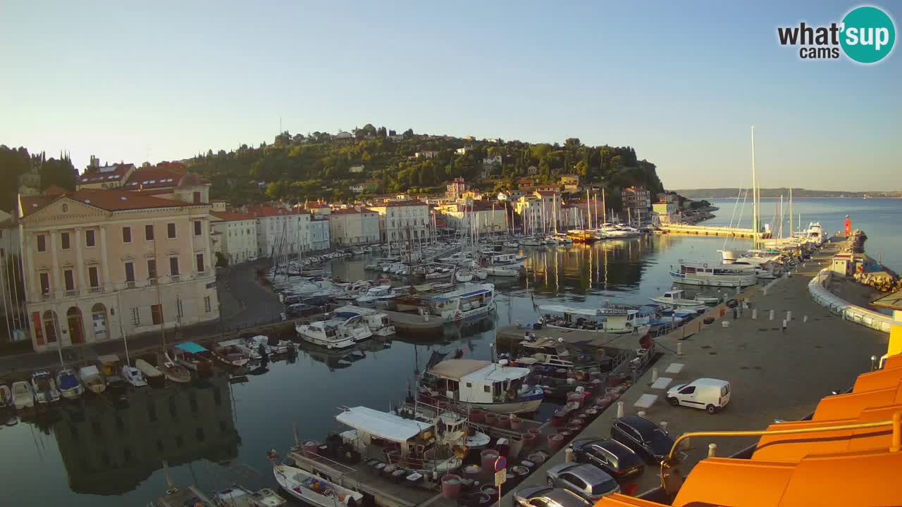 Live-Webcam aus Piran “Mandrač” – Erstaunliche Live-Ansicht von Villa Piranesi