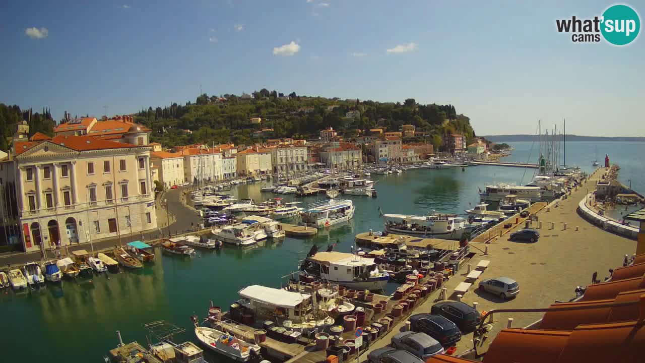 Live-Webcam aus Piran “Mandrač” – Erstaunliche Live-Ansicht von Villa Piranesi