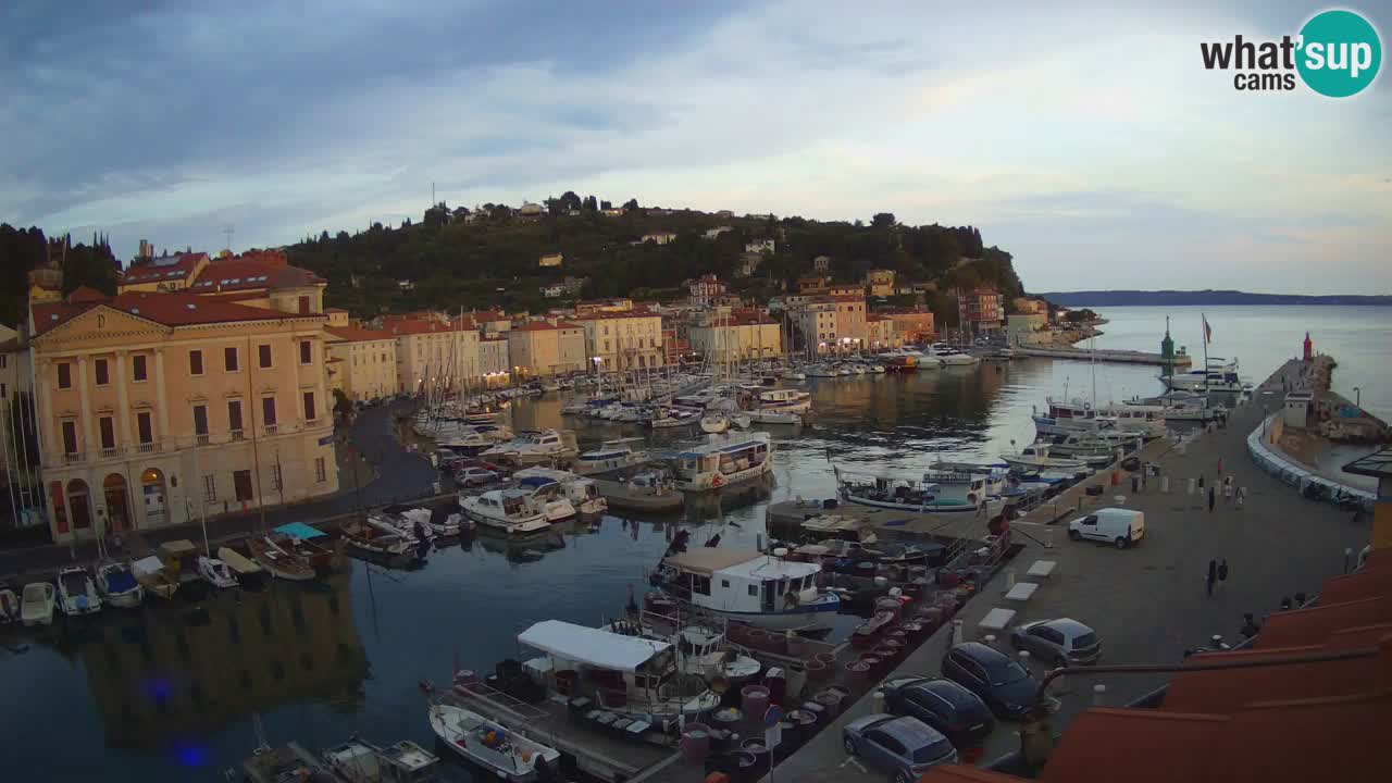 Live webcam da Pirano “Mandrač” – Splendida vista live da Villa Piranesi