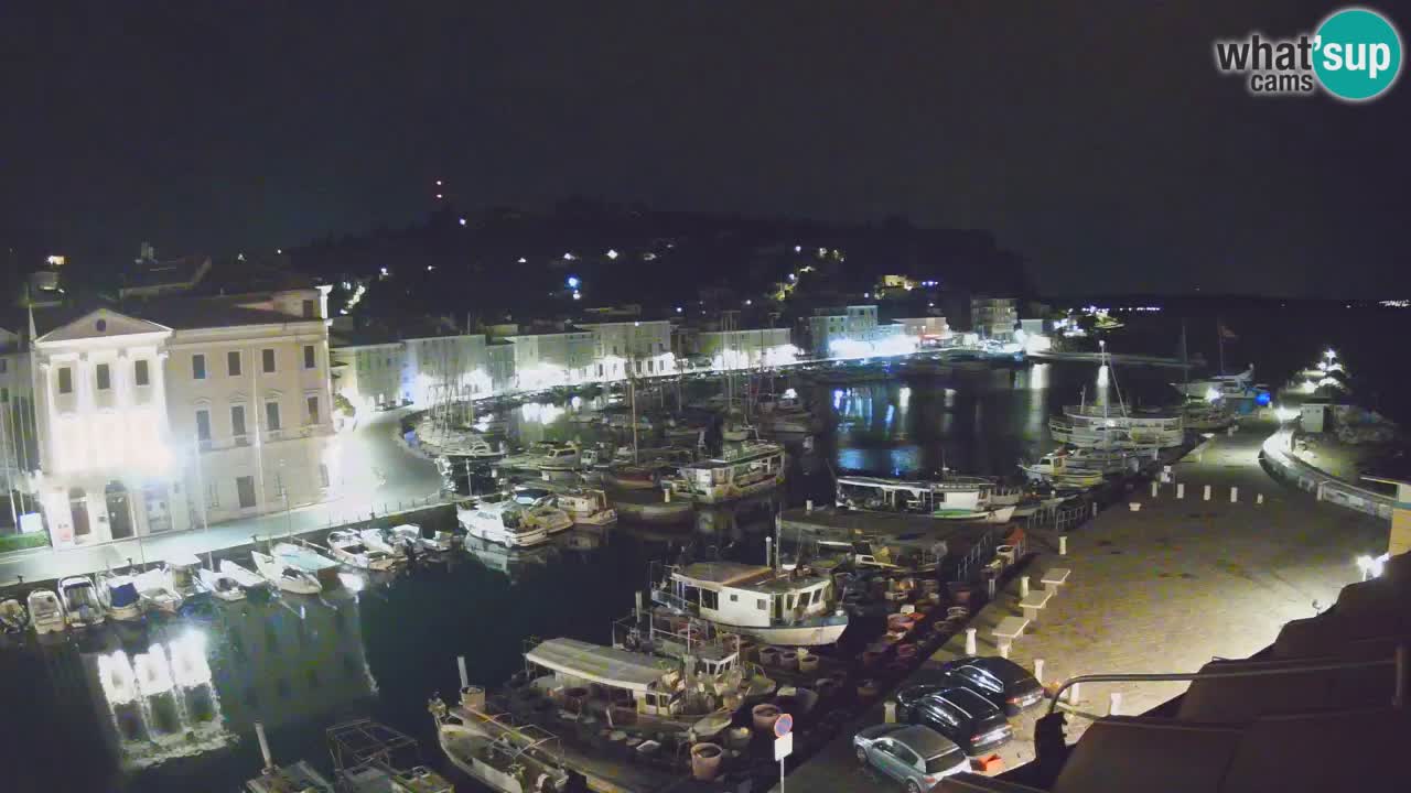 Webcam en direct de Piran “Mandrač” – Incroyable vue en direct de la Villa Piranesi