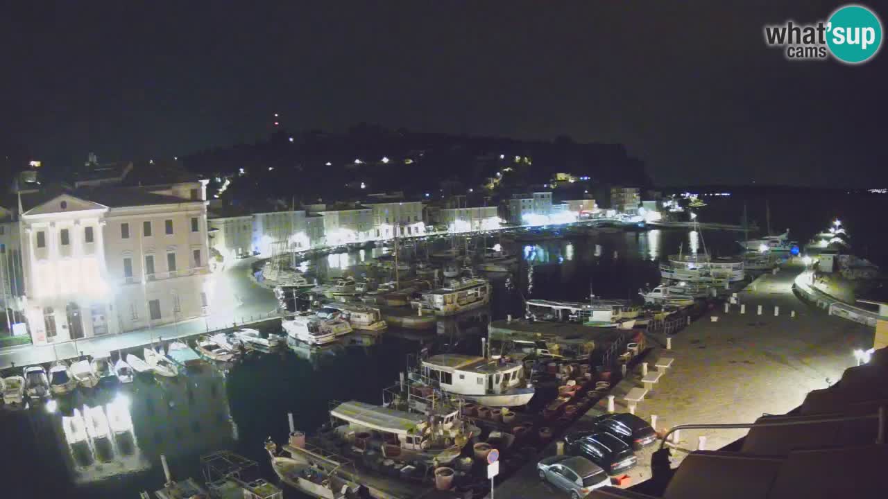 Live webcam da Pirano “Mandrač” – Splendida vista live da Villa Piranesi