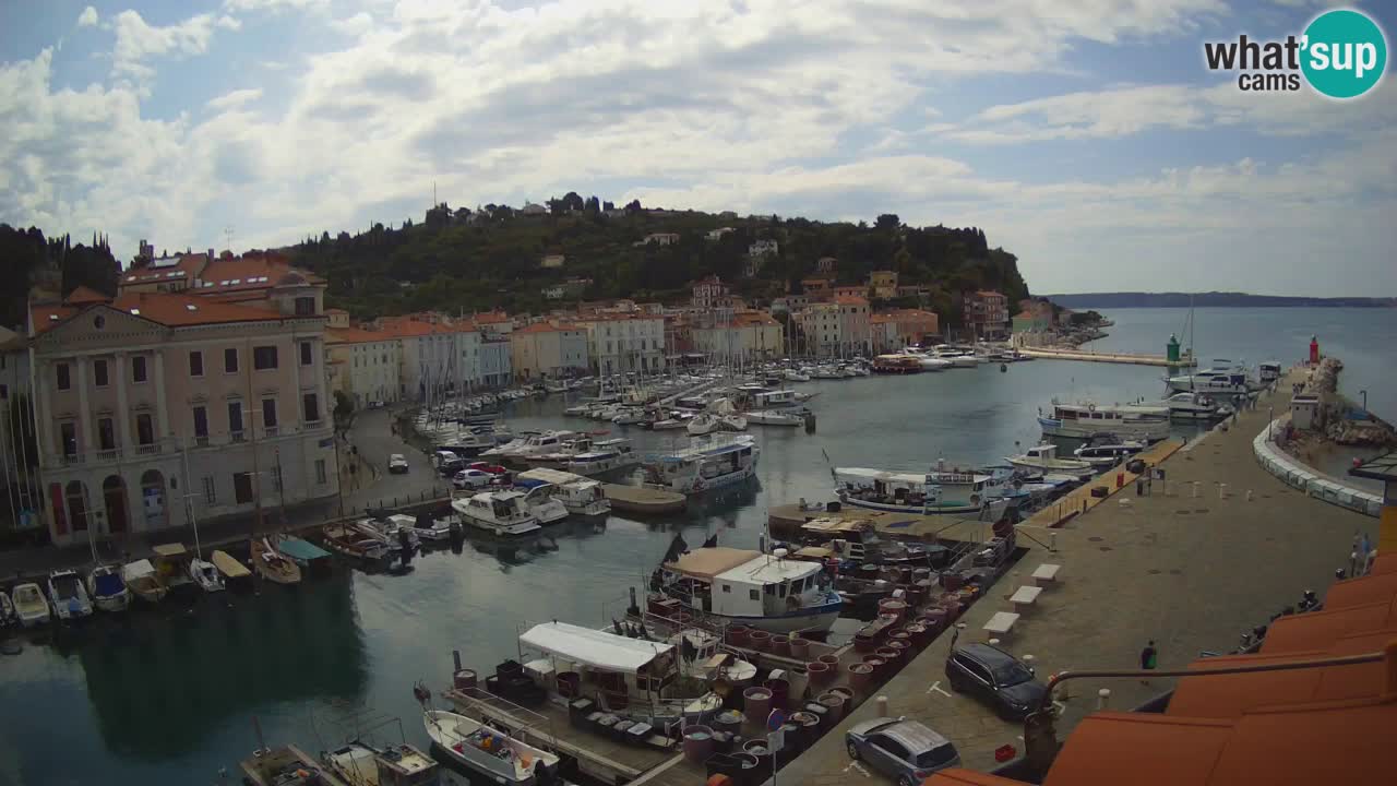 Live webcam da Pirano “Mandrač” – Splendida vista live da Villa Piranesi