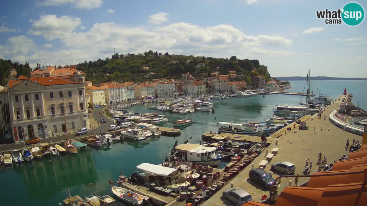Live webcam da Pirano “Mandrač” – Splendida vista live da Villa Piranesi