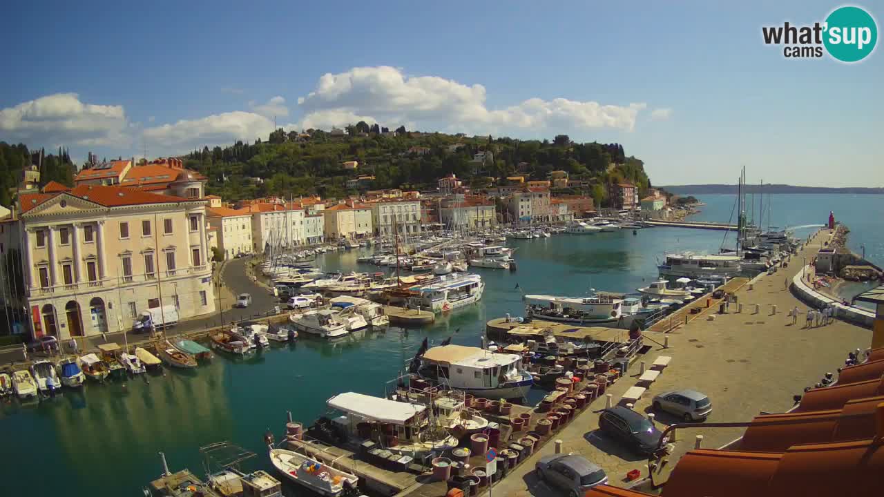 Live webcam from Piran “Mandrač” – Amazing live view from Villa Piranesi