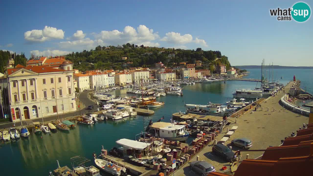 Live webcam da Pirano “Mandrač” – Splendida vista live da Villa Piranesi