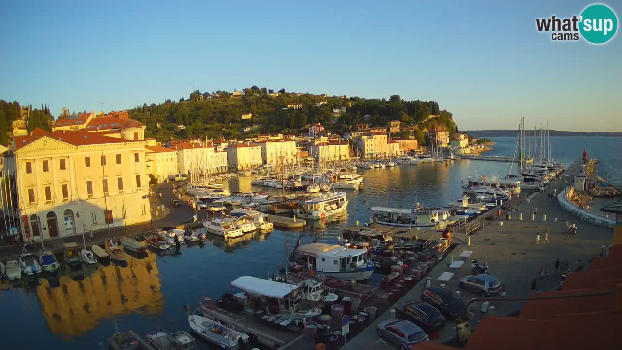 Live-Webcam aus Piran “Mandrač” – Erstaunliche Live-Ansicht von Villa Piranesi