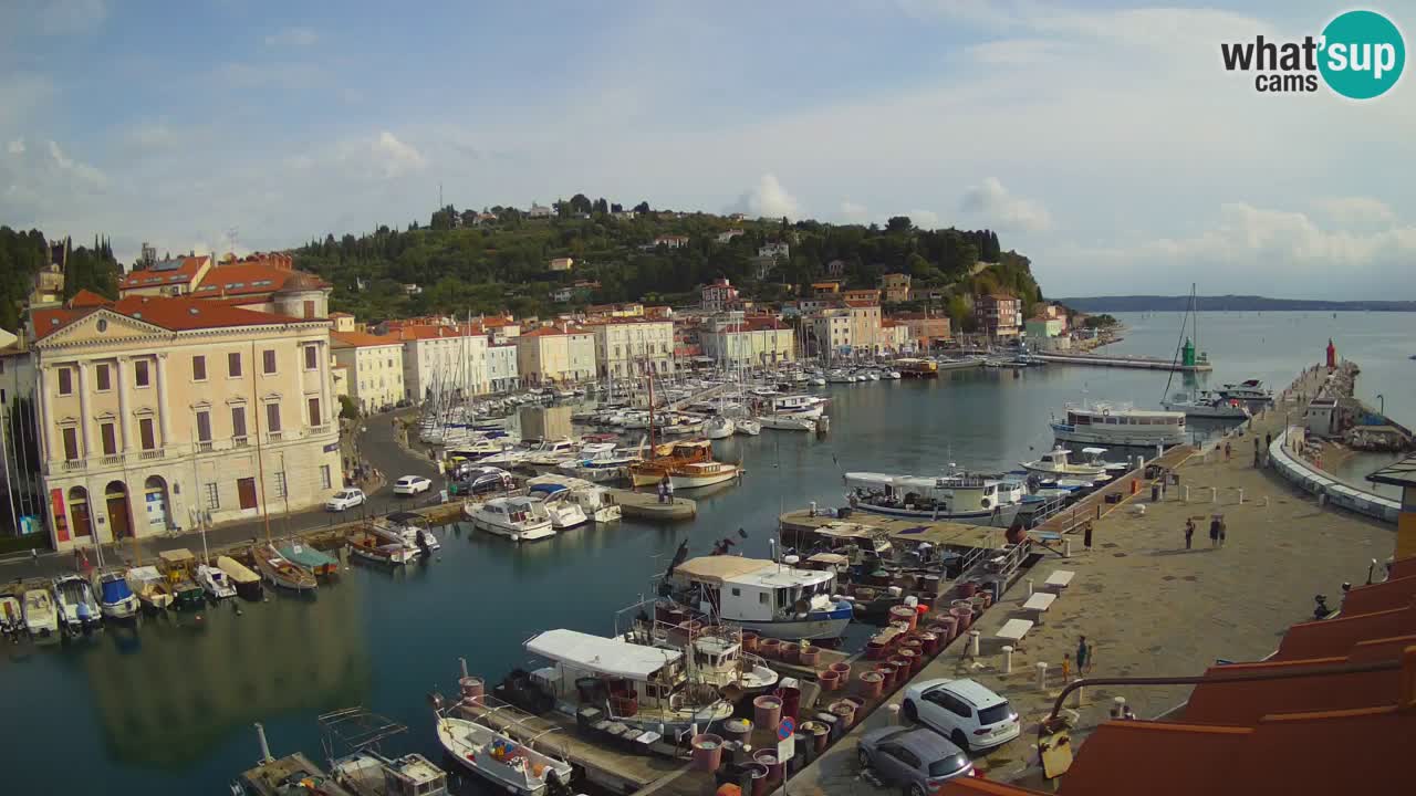 Live webcam from Piran “Mandrač” – Amazing live view from Villa Piranesi