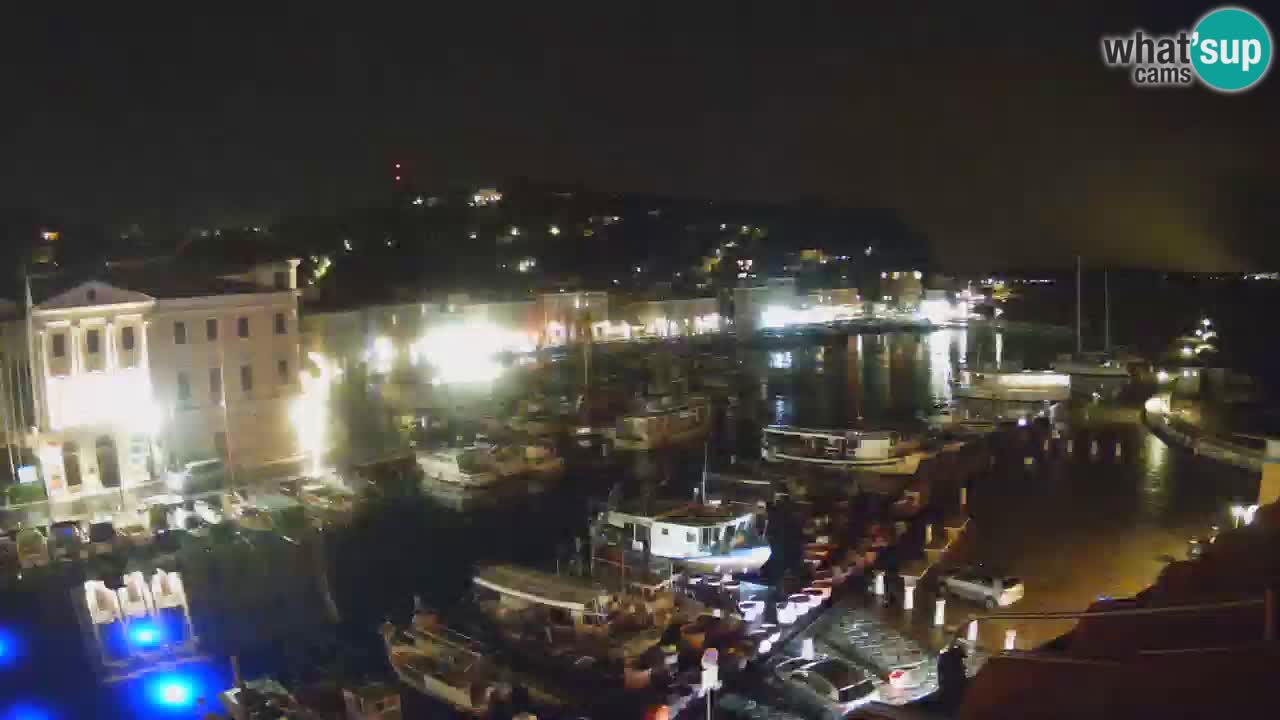 Webcam en direct de Piran “Mandrač” – Incroyable vue en direct de la Villa Piranesi