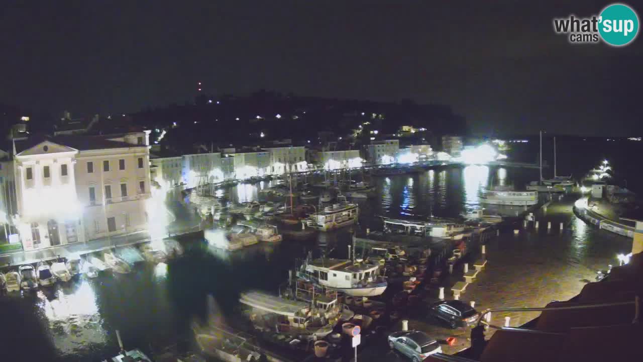 Live webcam da Pirano “Mandrač” – Splendida vista live da Villa Piranesi