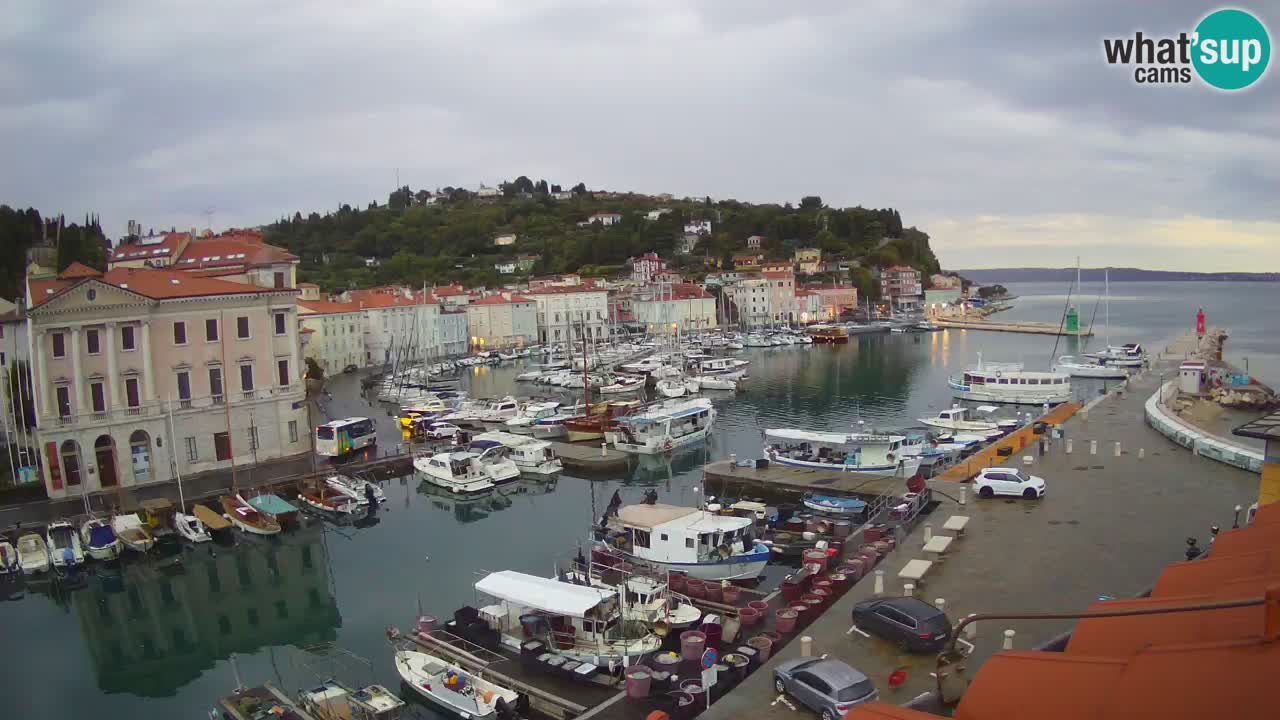 Live-Webcam aus Piran “Mandrač” – Erstaunliche Live-Ansicht von Villa Piranesi