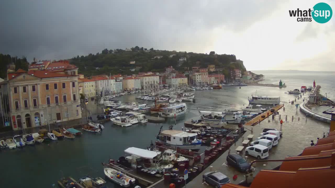 Live webcam from Piran “Mandrač” – Amazing live view from Villa Piranesi