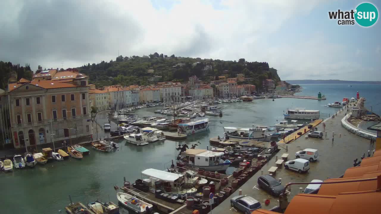 Live-Webcam aus Piran “Mandrač” – Erstaunliche Live-Ansicht von Villa Piranesi