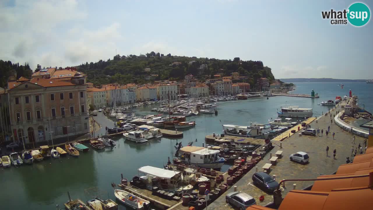 Live webcam da Pirano “Mandrač” – Splendida vista live da Villa Piranesi