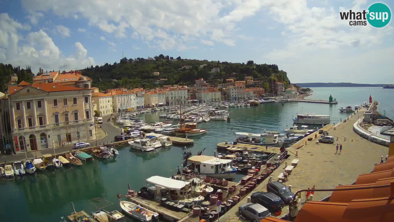 Live webcam from Piran “Mandrač” – Amazing live view from Villa Piranesi