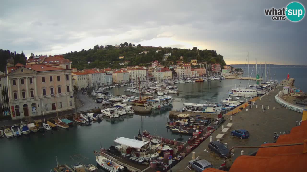 Live webcam from Piran “Mandrač” – Amazing live view from Villa Piranesi