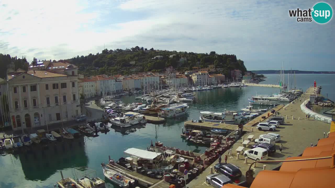 Live webcam from Piran “Mandrač” – Amazing live view from Villa Piranesi