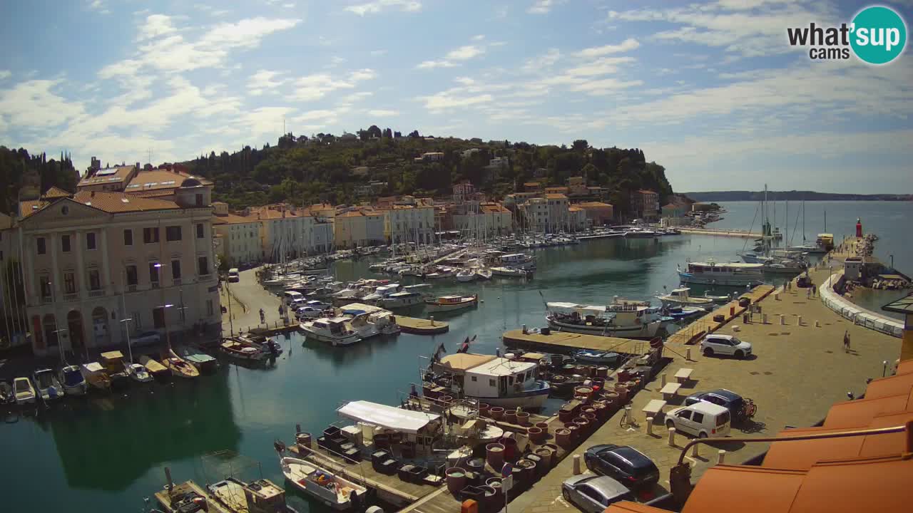 Live-Webcam aus Piran “Mandrač” – Erstaunliche Live-Ansicht von Villa Piranesi