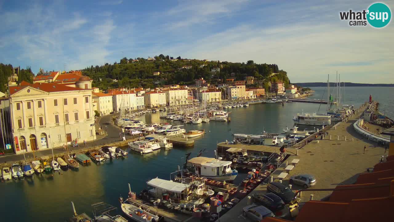 Live webcam da Pirano “Mandrač” – Splendida vista live da Villa Piranesi