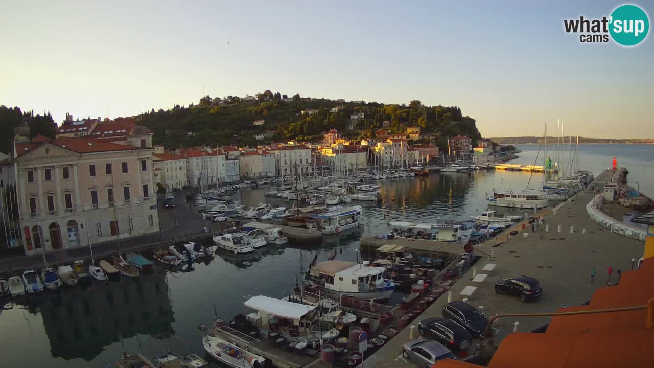 Live webcam from Piran “Mandrač” – Amazing live view from Villa Piranesi
