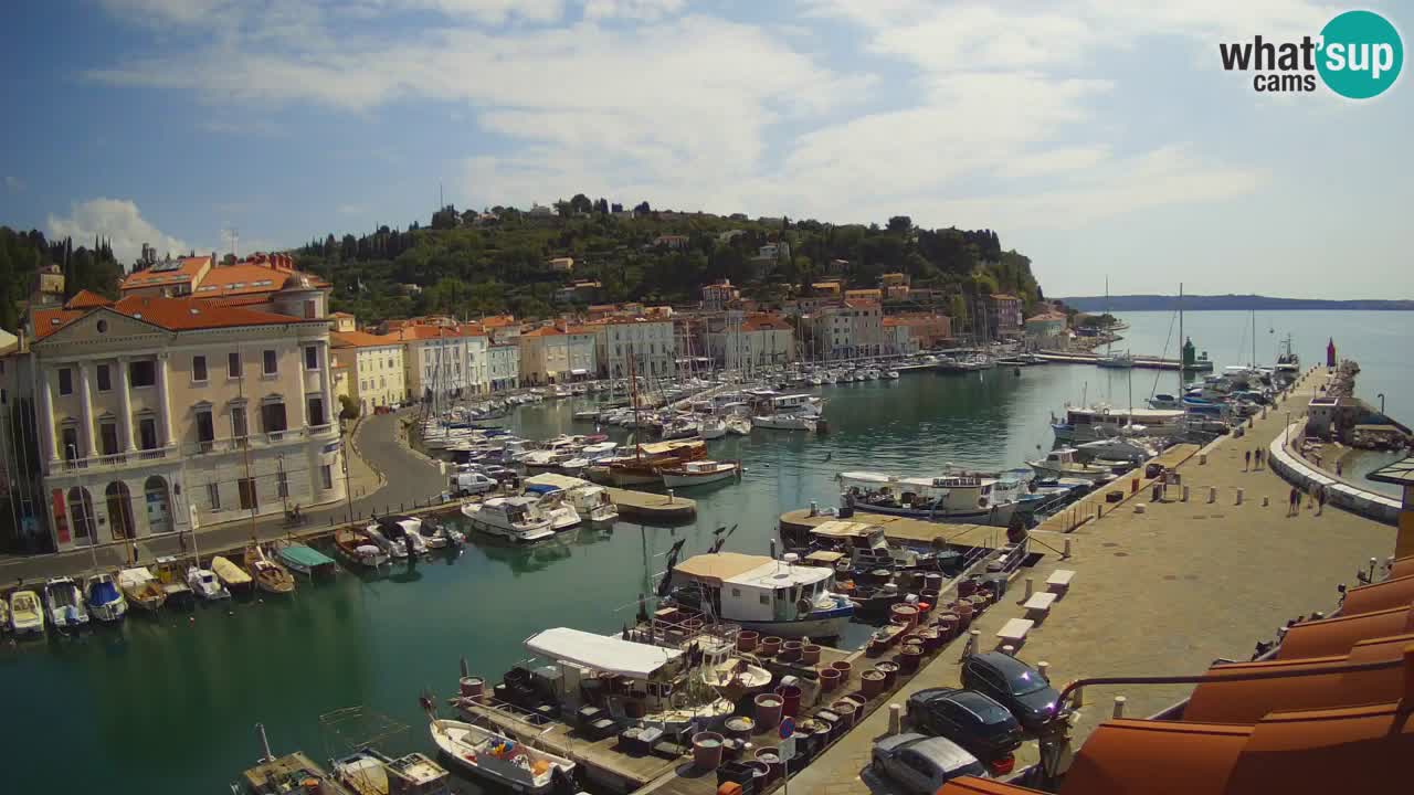 Live-Webcam aus Piran “Mandrač” – Erstaunliche Live-Ansicht von Villa Piranesi