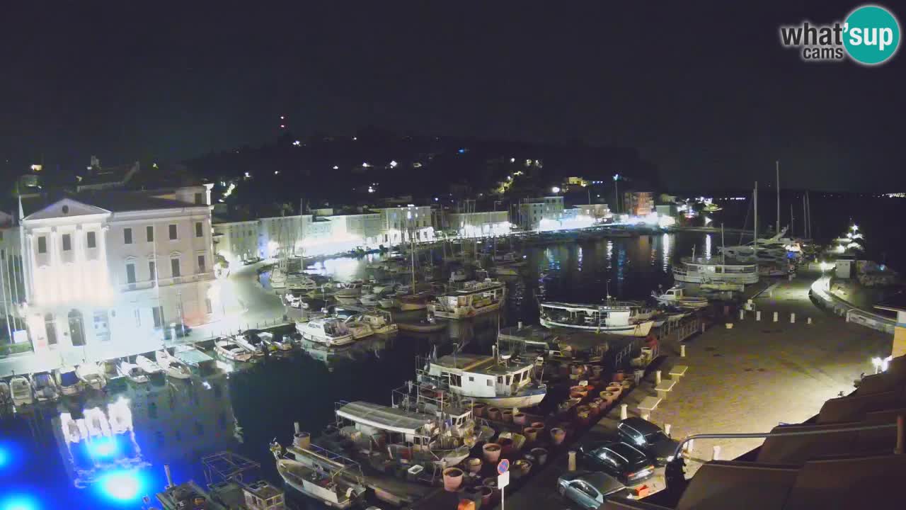 Webcam en direct de Piran “Mandrač” – Incroyable vue en direct de la Villa Piranesi