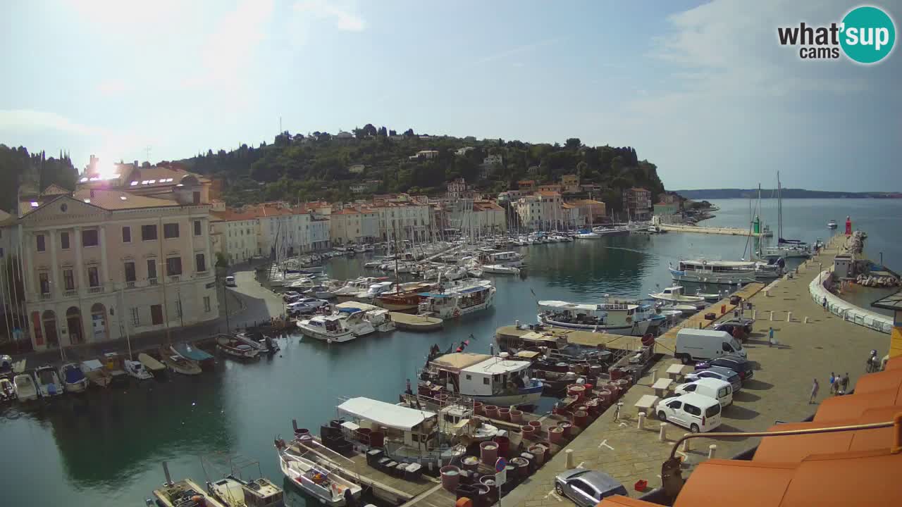 Live webcam from Piran “Mandrač” – Amazing live view from Villa Piranesi