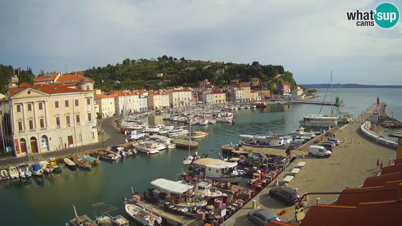 Live-Webcam aus Piran “Mandrač” – Erstaunliche Live-Ansicht von Villa Piranesi