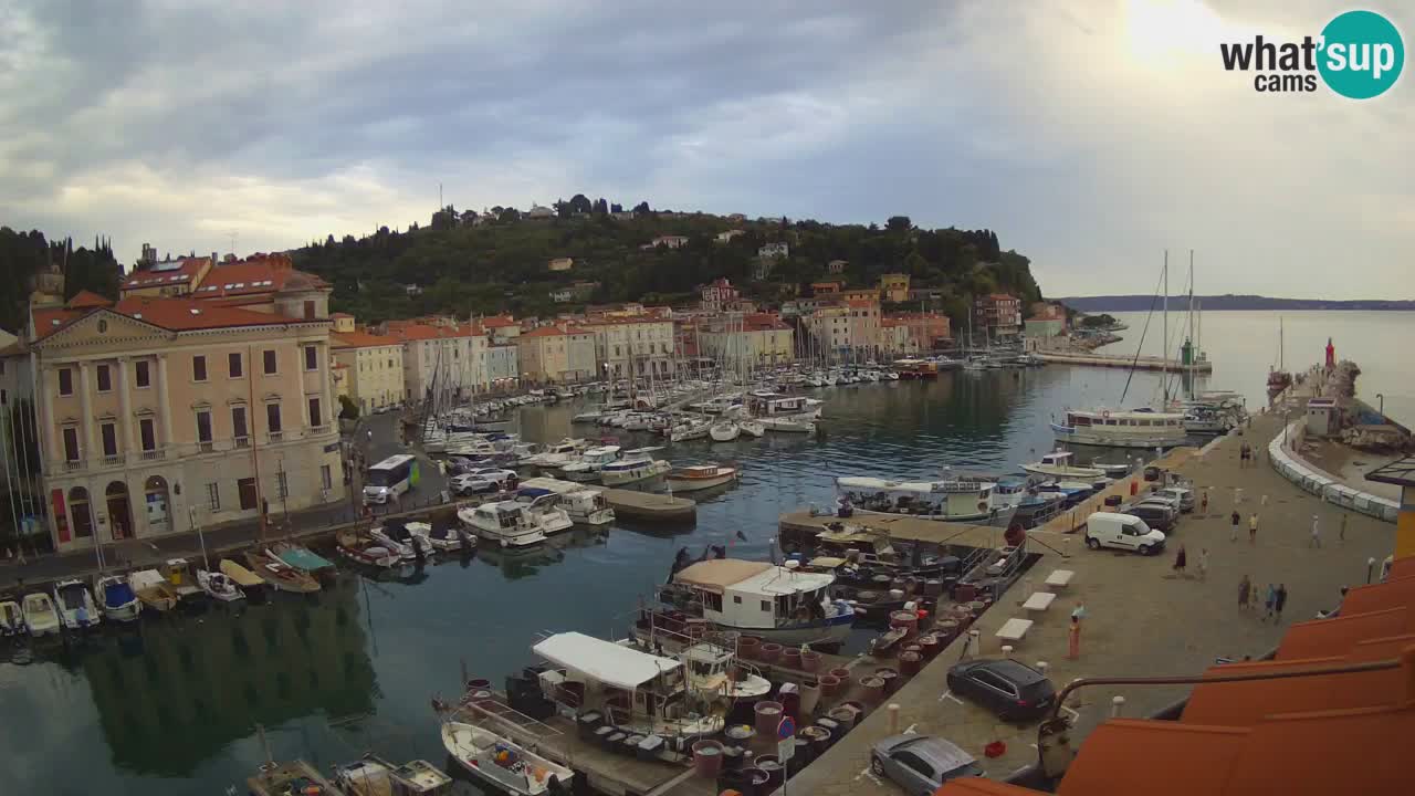 Live webcam da Pirano “Mandrač” – Splendida vista live da Villa Piranesi