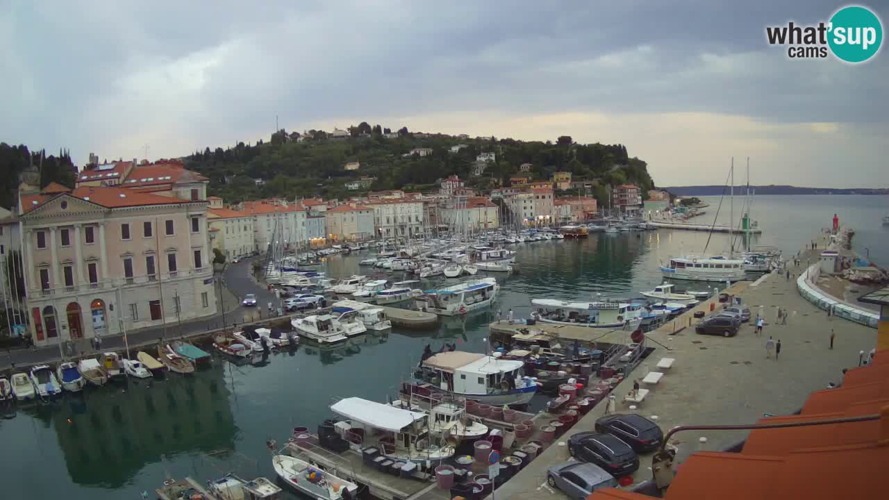Live webcam da Pirano “Mandrač” – Splendida vista live da Villa Piranesi