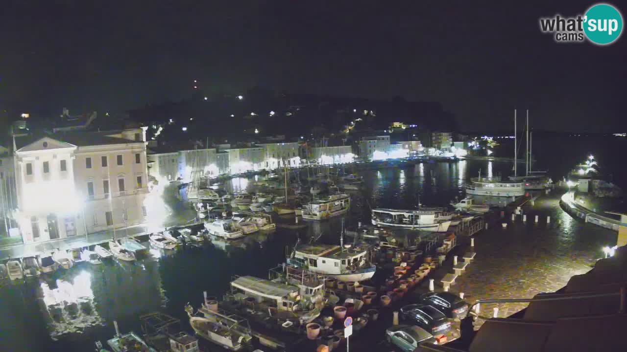 Webcam en direct de Piran “Mandrač” – Incroyable vue en direct de la Villa Piranesi
