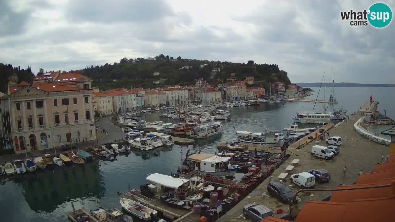 Live webcam da Pirano “Mandrač” – Splendida vista live da Villa Piranesi