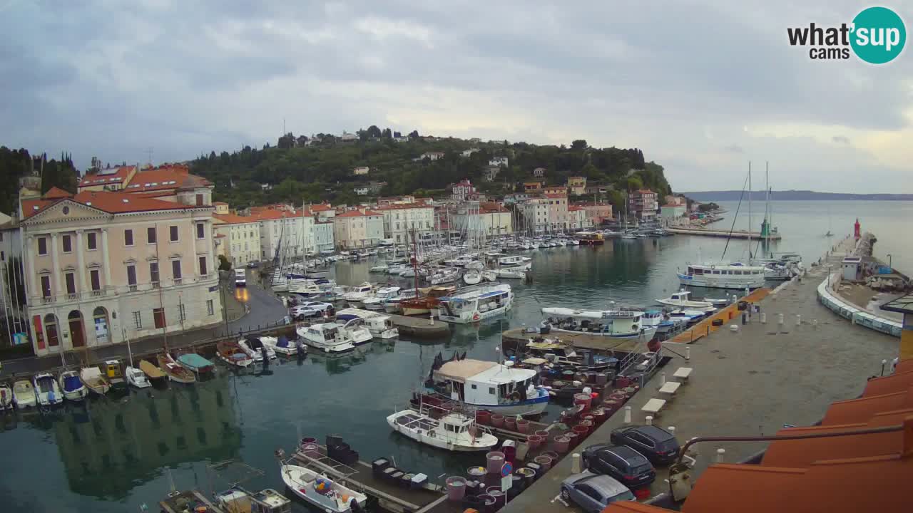Live webcam da Pirano “Mandrač” – Splendida vista live da Villa Piranesi