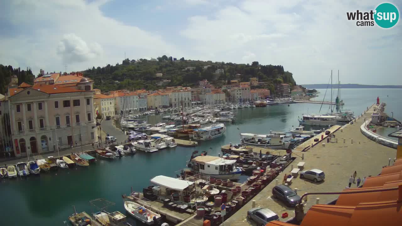 Live-Webcam aus Piran “Mandrač” – Erstaunliche Live-Ansicht von Villa Piranesi