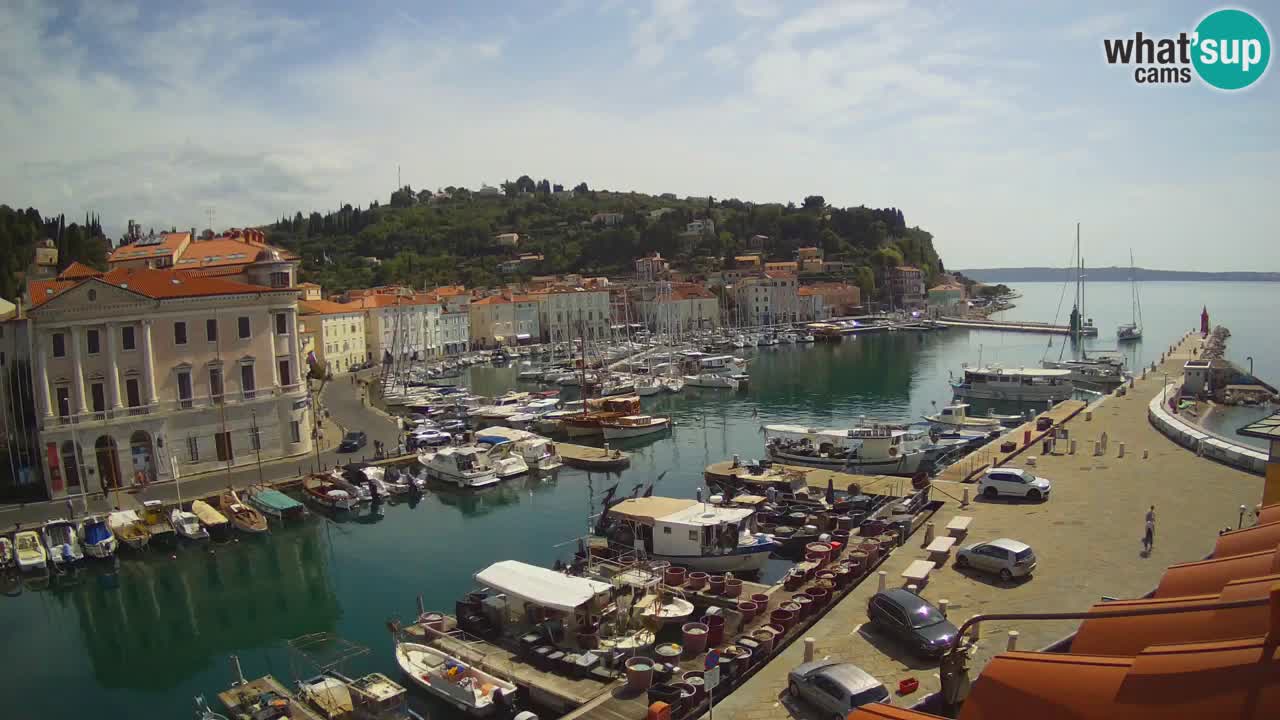 Live-Webcam aus Piran “Mandrač” – Erstaunliche Live-Ansicht von Villa Piranesi