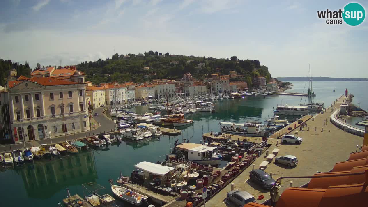 Live webcam da Pirano “Mandrač” – Splendida vista live da Villa Piranesi