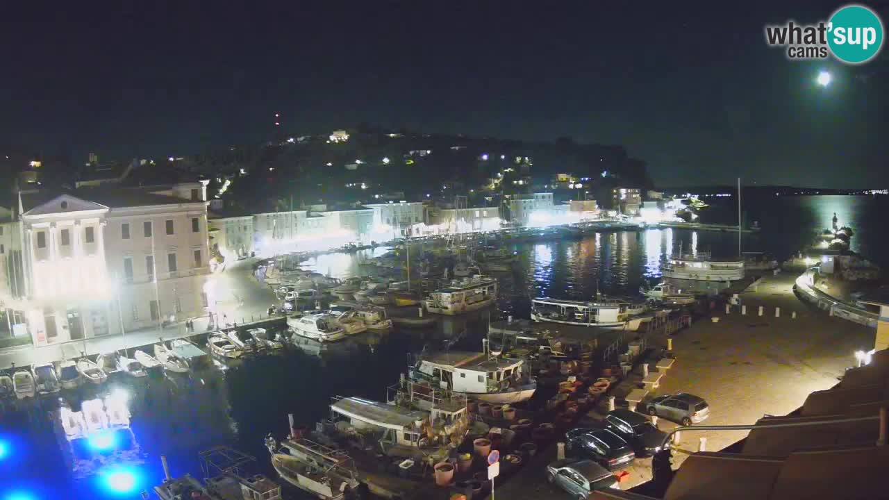Webcam en direct de Piran “Mandrač” – Incroyable vue en direct de la Villa Piranesi