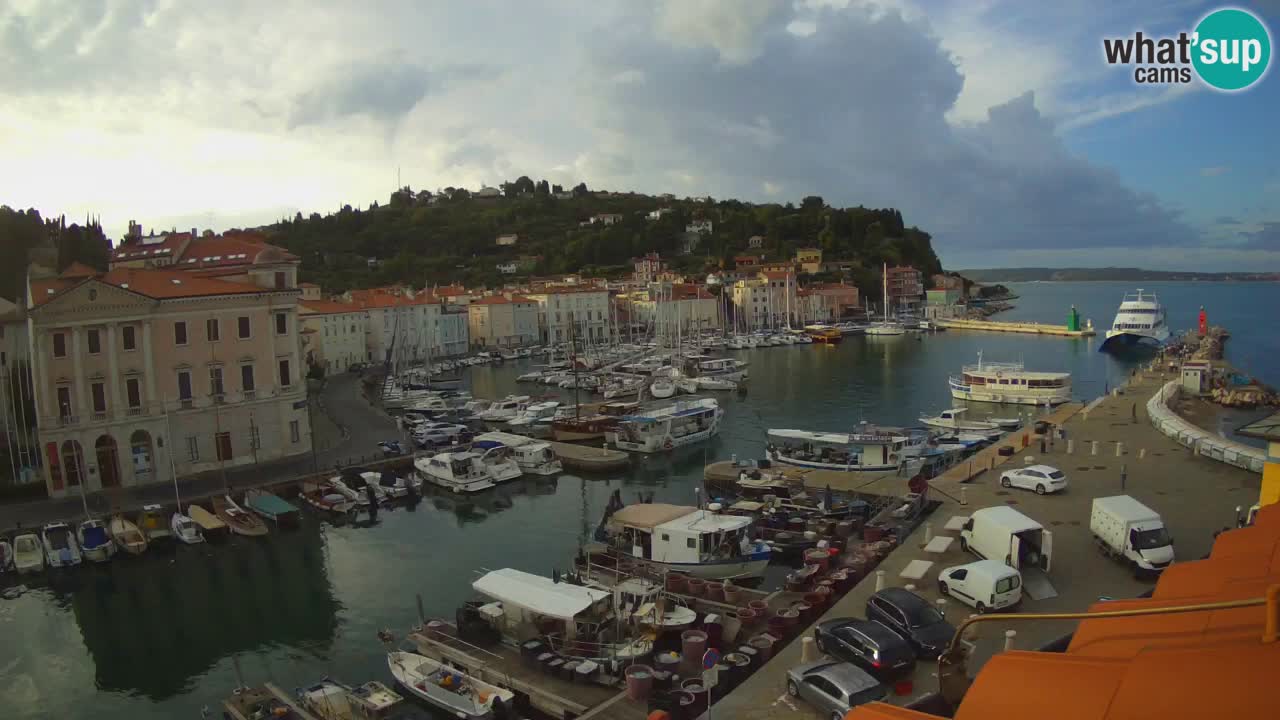 Live webcam from Piran “Mandrač” – Amazing live view from Villa Piranesi