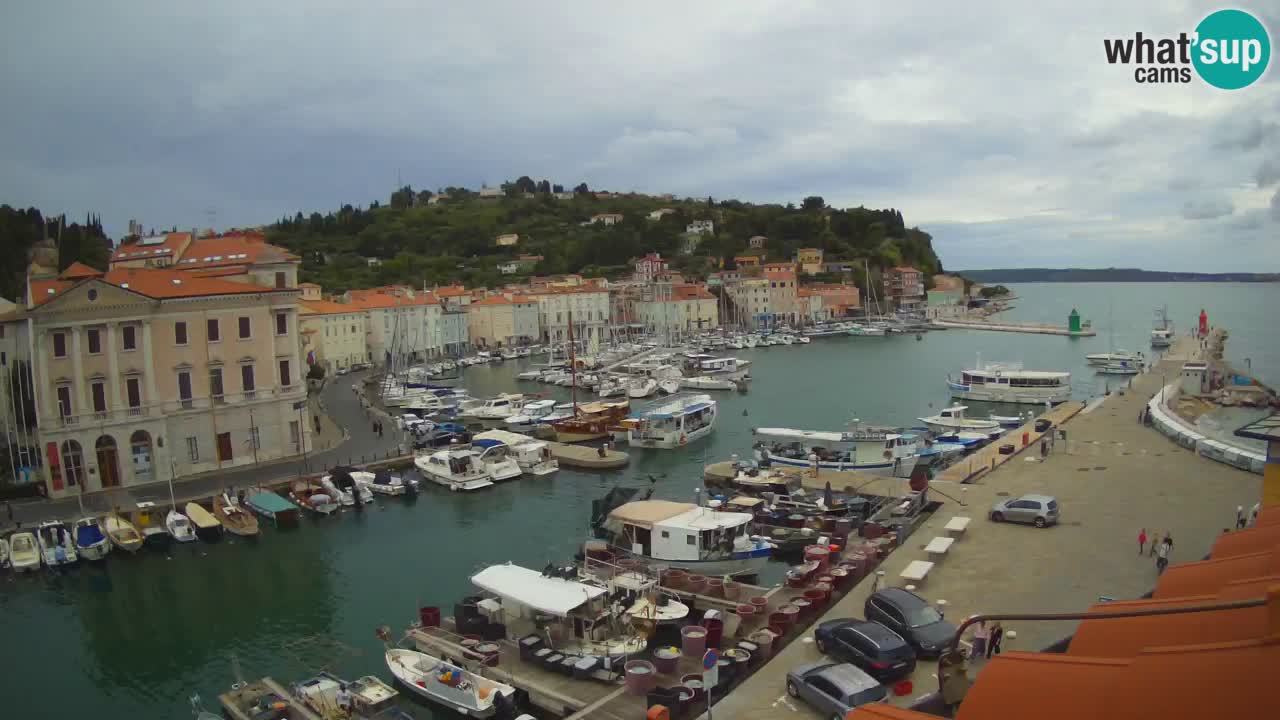 Live webcam da Pirano “Mandrač” – Splendida vista live da Villa Piranesi