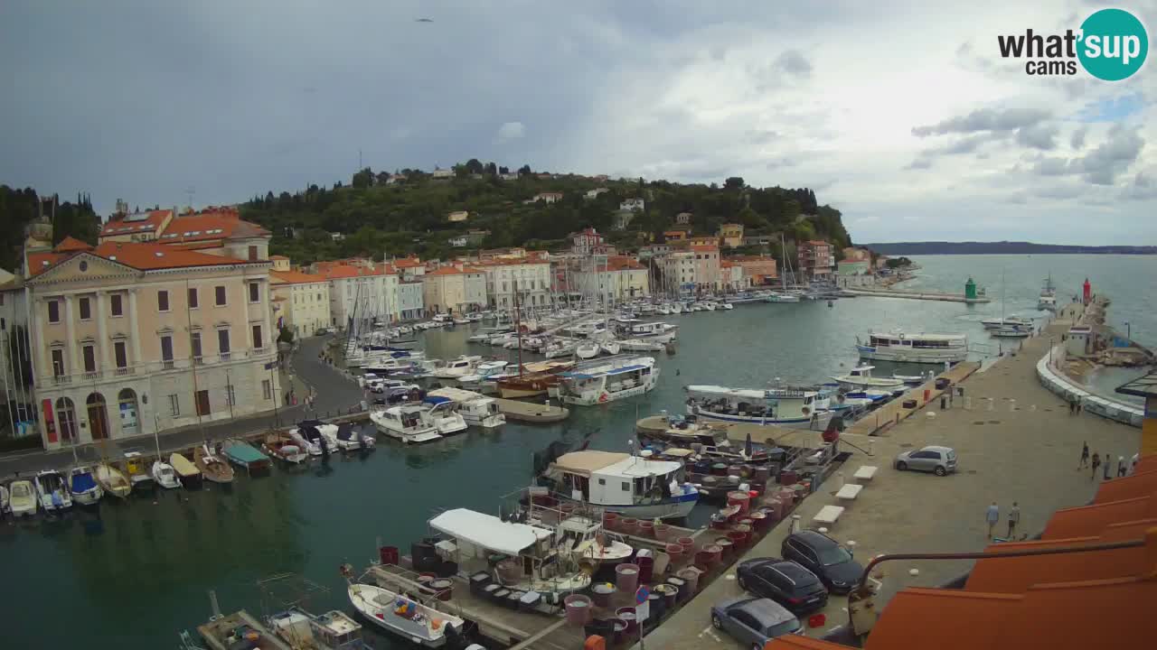 Live webcam da Pirano “Mandrač” – Splendida vista live da Villa Piranesi