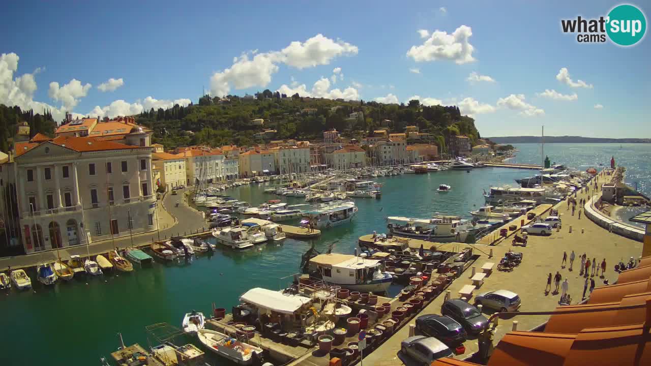 Live webcam da Pirano “Mandrač” – Splendida vista live da Villa Piranesi