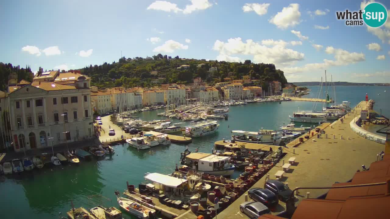 Live webcam from Piran “Mandrač” – Amazing live view from Villa Piranesi