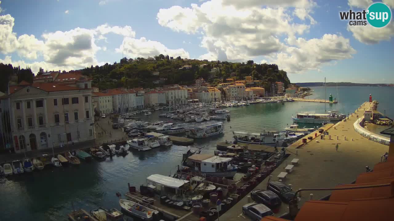 Live-Webcam aus Piran “Mandrač” – Erstaunliche Live-Ansicht von Villa Piranesi