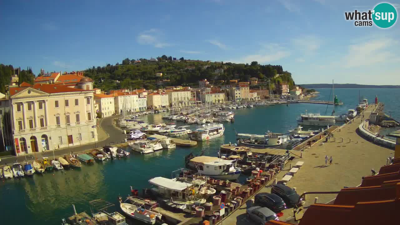 Live-Webcam aus Piran “Mandrač” – Erstaunliche Live-Ansicht von Villa Piranesi