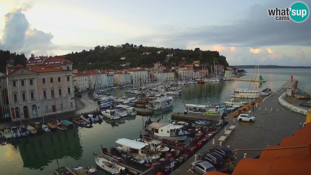 Live webcam from Piran “Mandrač” – Amazing live view from Villa Piranesi