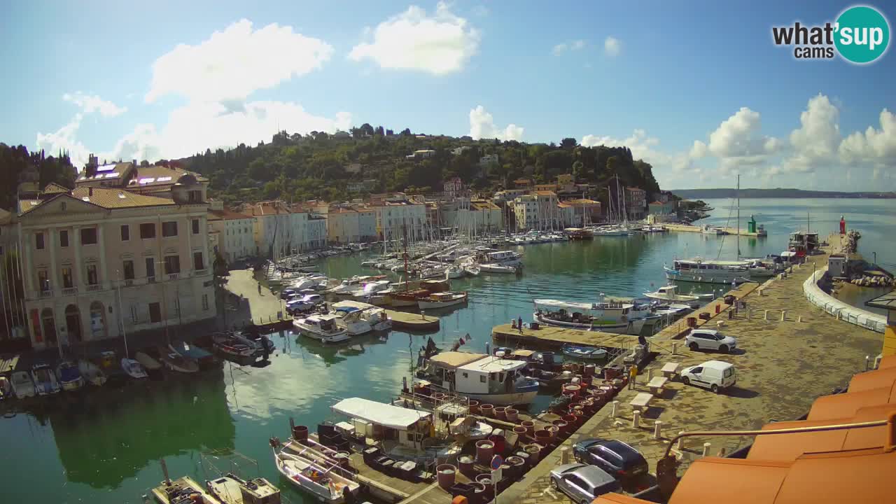 Live-Webcam aus Piran “Mandrač” – Erstaunliche Live-Ansicht von Villa Piranesi