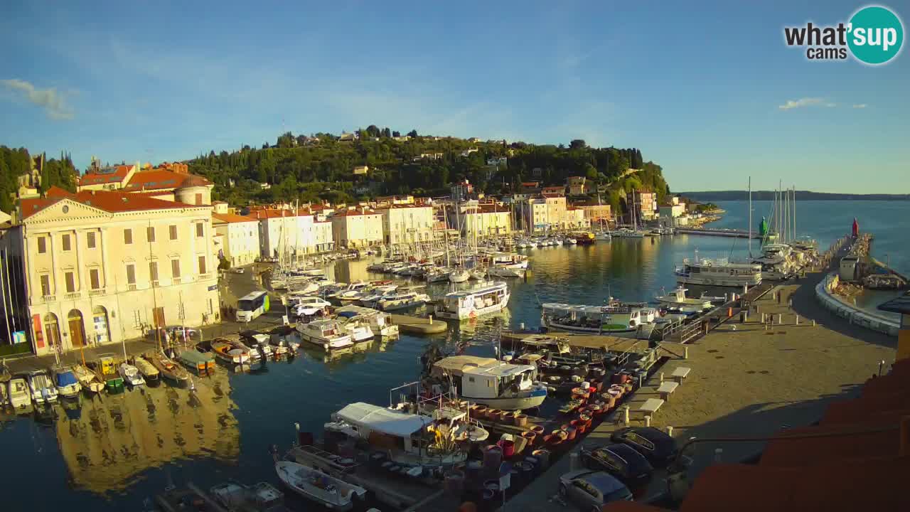 Live-Webcam aus Piran “Mandrač” – Erstaunliche Live-Ansicht von Villa Piranesi