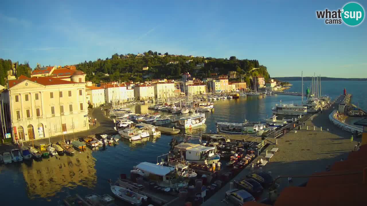 Live-Webcam aus Piran “Mandrač” – Erstaunliche Live-Ansicht von Villa Piranesi